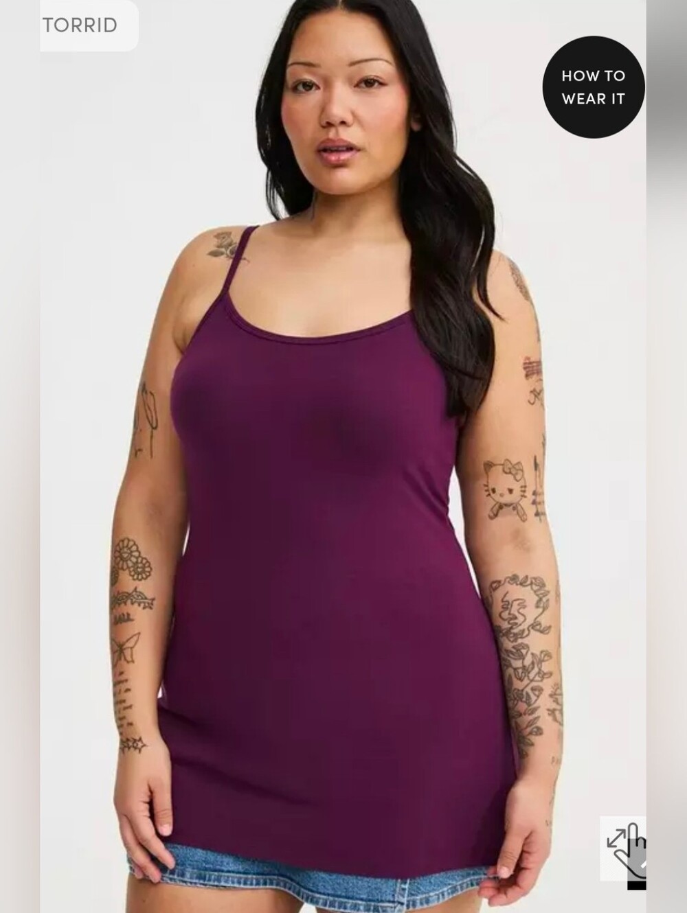 Torrid NWOT Foxy Tunic - Winter Bloom (Purple) - Size 0
